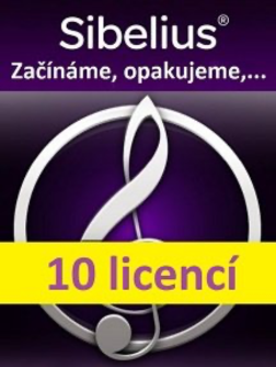 Sibelius - Začínáme, opakujeme, pokračujeme,... 10 licencí