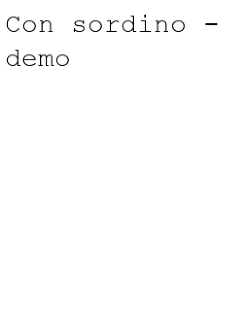 Con sordino - demo
