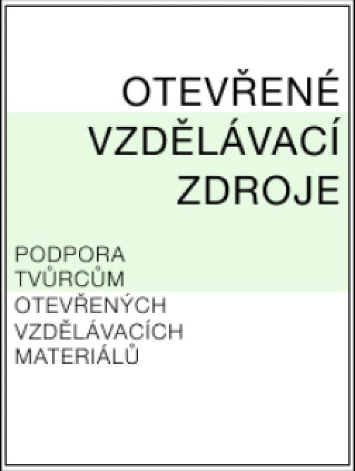 Otevřené vzdělávací zdroje: podpora tvůrcům…