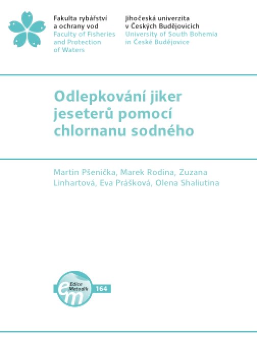 Odlepkování jiker jeseterů pomocí chlornanu sodného