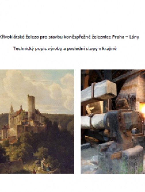 Křivoklátské železo pro stavbu koněspřežné železnice…